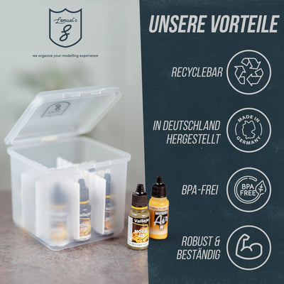Lockdown Bottles Modellbau-Farben Sortierbox